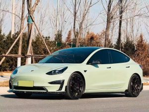 สเกิร์ตข้าง Carbon Fiber Tesla Model 3 / Performance ทรง Karbel