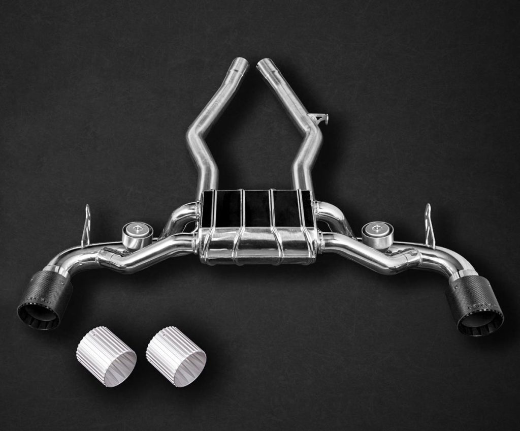 ท่อแทนแคท Toyota Supra (A90) Capristo Valved OPF Back Exhaust + Carbon Tips