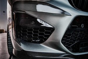 คิ้วช่องลมกันชนหน้าด้านข้าง Carbon Fiber BMW X4M/C F98 X3M/C F97 Pre-LCI ทรง Karbel