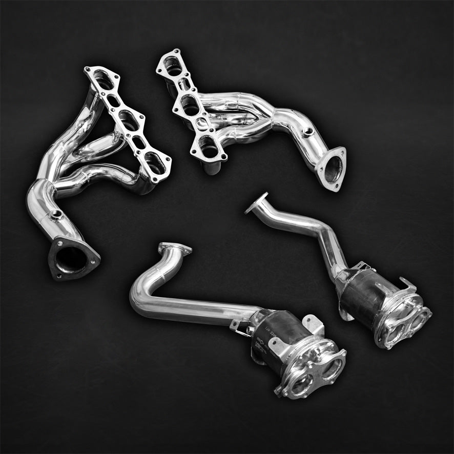 แคทเมทัลลิกสปอร์ต Porsche 718 Spyder/GTS/Cayman GT4 Capristo Set Header Manifolds + Sport Cats