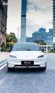 ลิ้นหน้า Carbon Fiber Tesla Model 3 Highland ทรง Karbel Dry Carbon ปี 2024-ON