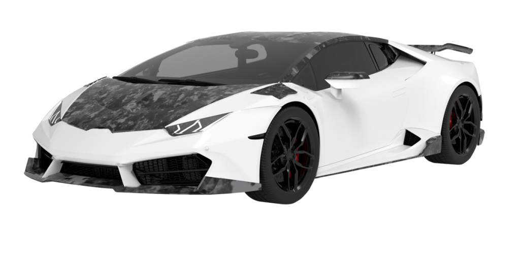 สปอยเลอร์หลังพร้อมขายึด V1 ทรงเตี้ย Lamborghini Huracan LP580 1016 Industries