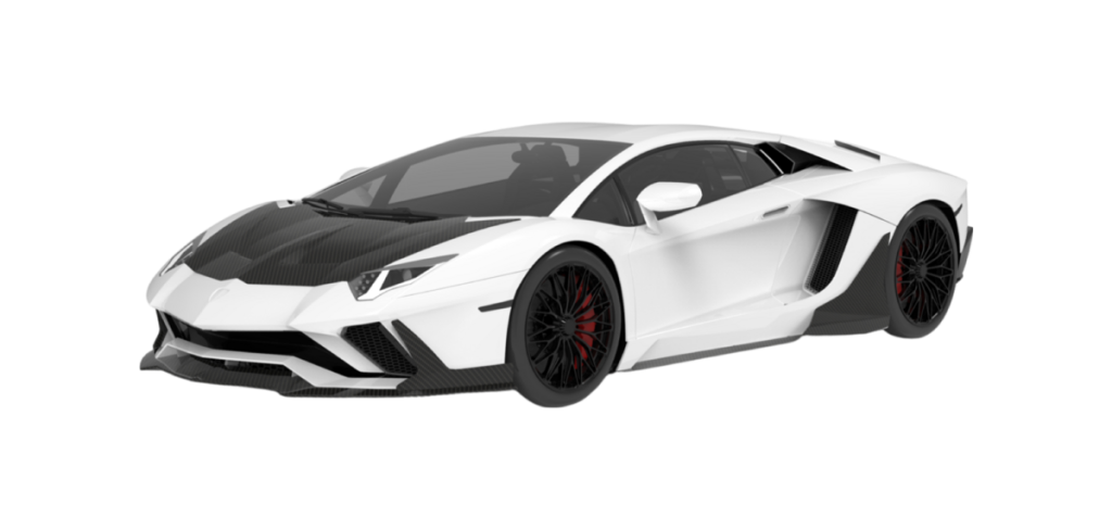 ครีบสเกิร์ตข้างด้านบน Lamborghini Aventador S 1016 Industries