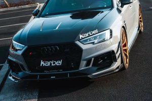 ฝากระโปรงหน้า Carbon Fiber Audi RS4 S4 A4 B9 / B9.5 ทรง Karbel V1 ปี 2017-ON