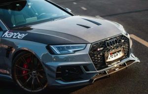 ฝากระโปรงหน้า Carbon Fiber Audi RS4 S4 A4 B9 / B9.5 ทรง Karbel V1 ปี 2017-ON