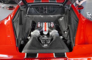 ชิ้นตกแต่งคาร์บอน Ferrari 458 Speciale Capristo Carbon Fiber Lock Cover