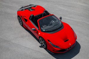 ชิ้นตกแต่งคาร์บอน Ferrari F8 Capristo Carbon Fiber Front Air Vents 2 Piece