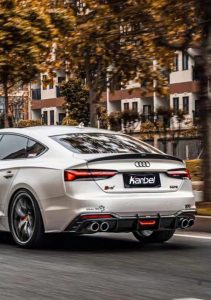 ดิฟฟิวเซอร์ Carbon Fiber Audi S5 A5 B9.5 ทรง Karbel พร้อมไฟเบรก ปี 2020-2025