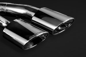 หม้อพักท้าย Mercedes AMG G63 (W463A) Capristo ECE Valved Dual Mufflers OE Actuators