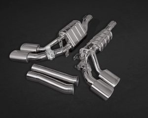 หม้อพักท้าย Mercedes AMG G63 (W463A) Capristo ECE Valved Dual Mufflers OE Actuators