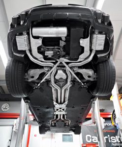 ชุดท่อไอเสีย Porsche 971 Panamera GTS/Turbo/S Capristo Valved Exhaust Mid Pipes + Carbon Tips CES3