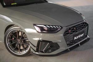 ลิ้นหน้า Carbon Fiber Audi S4 A4 S-line B9.5 ทรง Karbel V2 S-Line ปี 2020-ON
