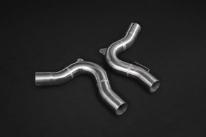 ชุดท่อไอเสีย Porsche 971 Panamera GTS/Turbo/S Capristo Valved Exhaust Mid Pipes + Carbon Tips CES3