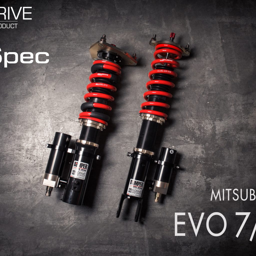 โช๊ค H-Drive R.SPEC สำหรับ Mitsubishi Evolution 7/8/9
