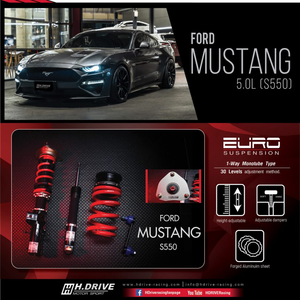 โช๊ค H-Drive EURO SPEC สำหรับ Ford Mustang (S550) MagneRide
