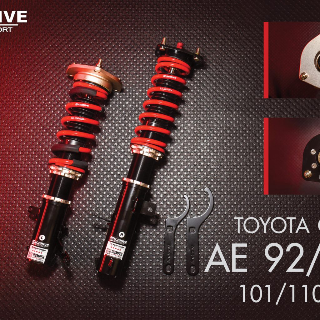 โช๊ค H-Drive S.SPEC สำหรับ Toyota Corolla (AE92/AE100/AE101/AE110/AE111)