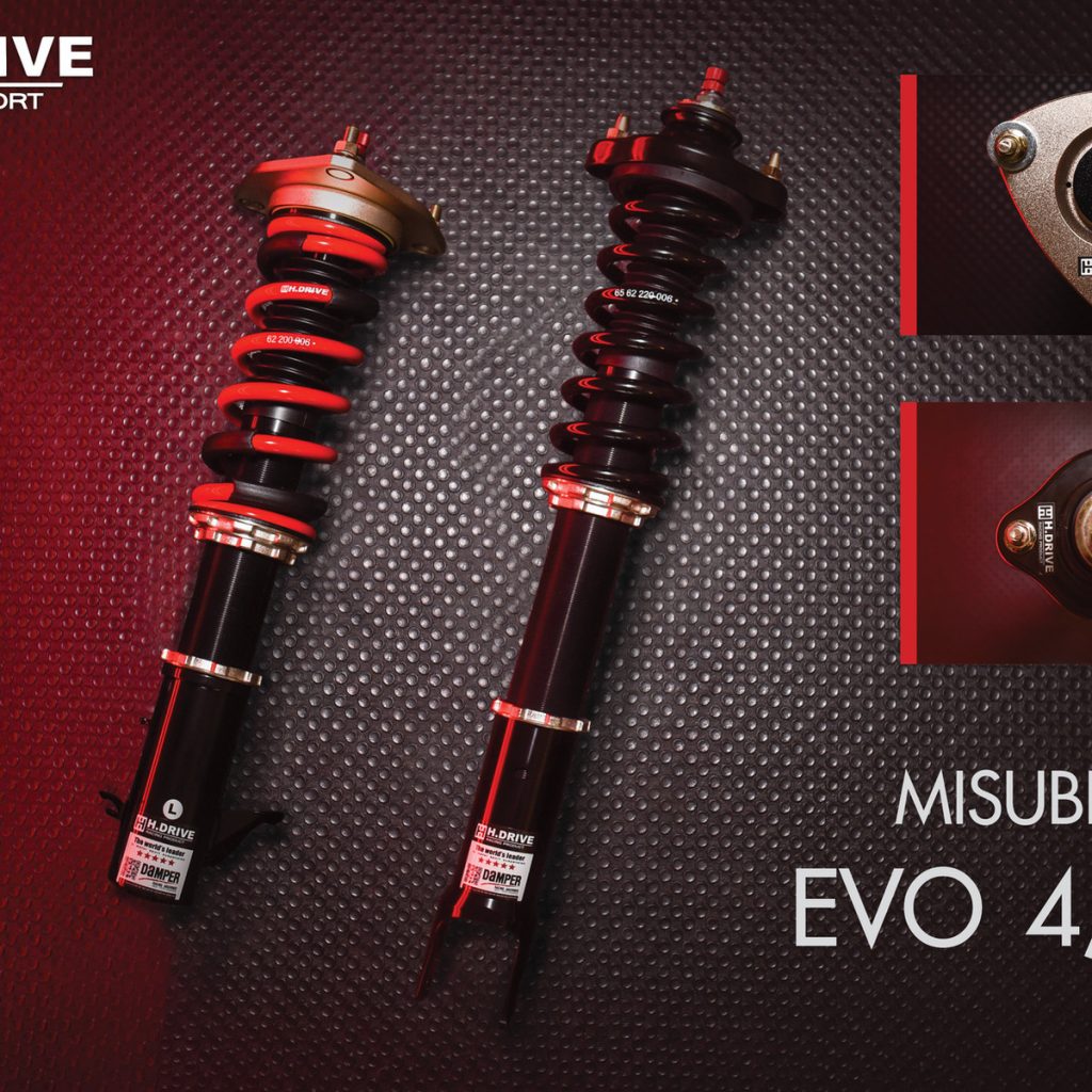 โช๊ค H-Drive S.SPEC สำหรับ Mitsubishi Evolution 4/5/6
