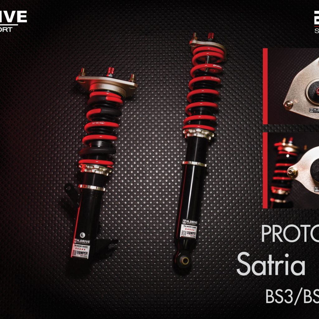 โช๊ค H-Drive EURO SPEC สำหรับ Proton Satria Neo (BS3/BS6) H-Drive Euro Spec