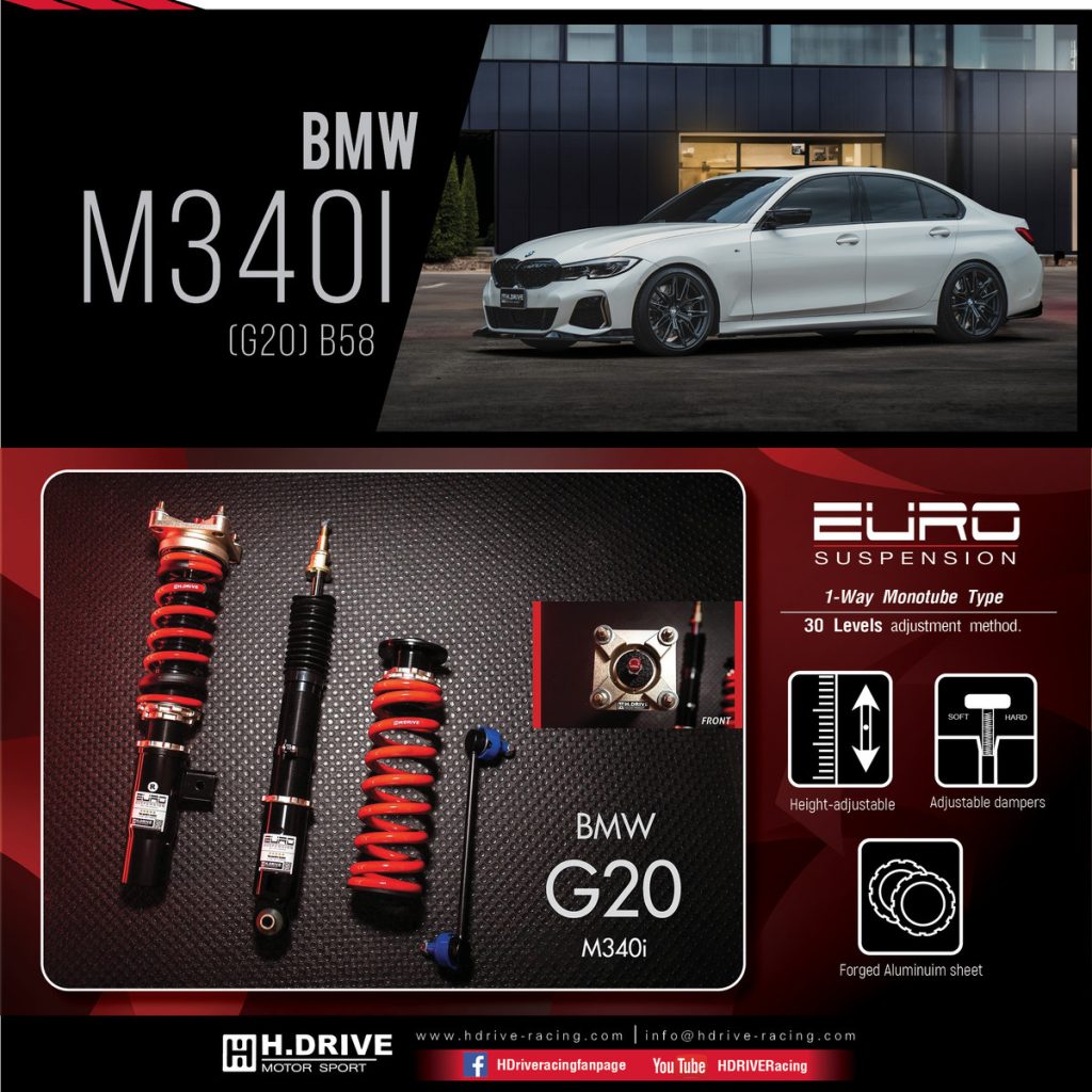 โช๊ค H-Drive EURO SPEC สำหรับ BMW 3 Series G20 (M340i) AWD