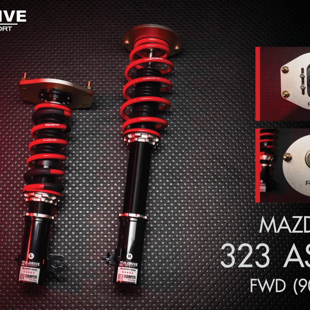โช๊ค H-Drive S.SPEC สำหรับ Mazda 323 ASTINA (90-94) FWD H.Drive S.Spec