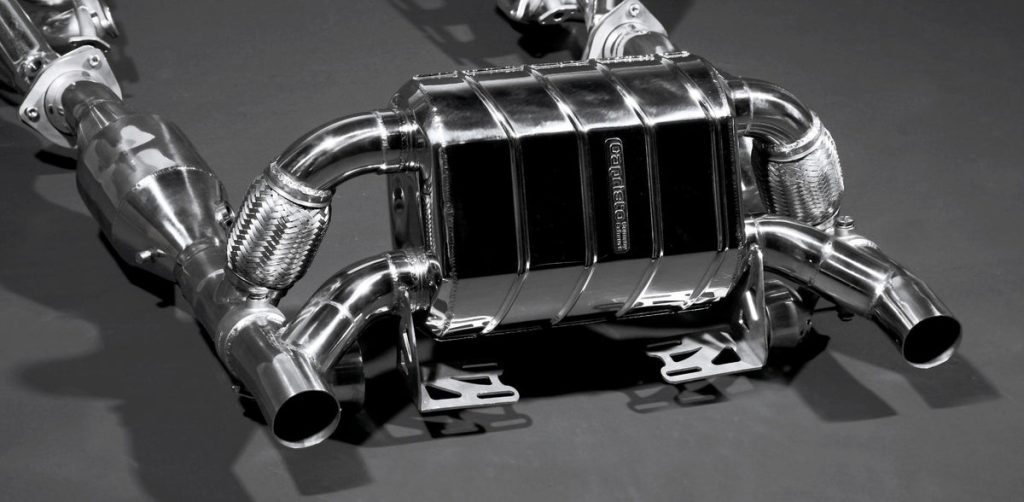 ชุดท่อไอเสีย Ferrari F430 Scuderia/16M Capristo Valved Exhaust Cat Spares + Heat