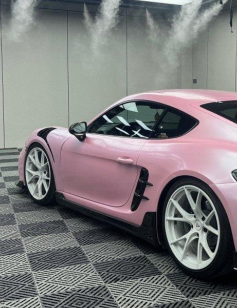 สเกิร์ตข้าง Carbon Fiber Porsche 718 Cayman / Boxster / GTS / GT4 / Spyder ทรง TAKD V2