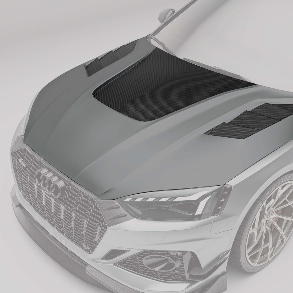 ฝากระโปรงหน้าคาร์บอนไฟเบอร์ Audi RS5 B9.5 Coupe RevoZport