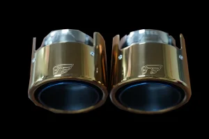 gold titanium tips PORSCHE 911 iPE
