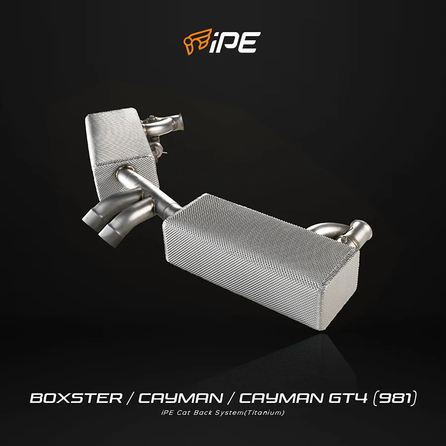 ท่อไอเสีย PORSCHE 718 981 Boxster Cayman Cayman GT4 Titanium iPE