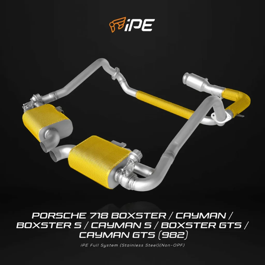ท่อไอเสีย PORSCHE 718 982 Boxster Cayman Boxster S Cayman S Boxster GTS Cayman GTS iPE