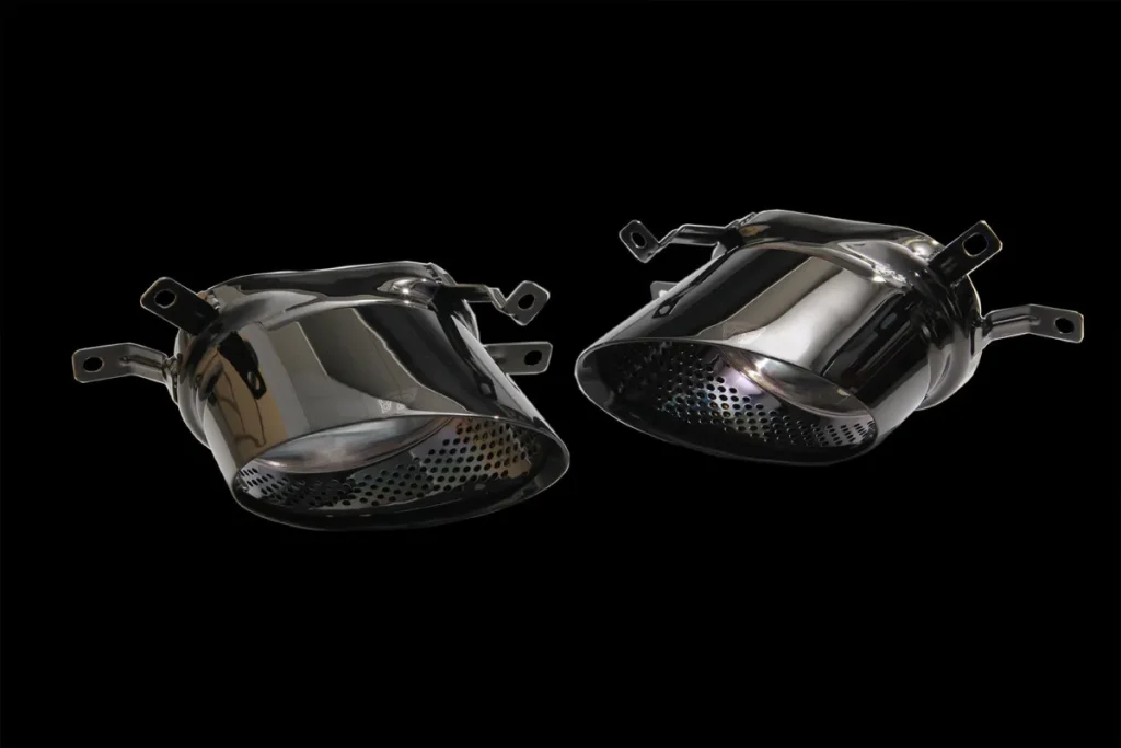 ปลายท่อโครมดำ AUDI A6 C7 iPE