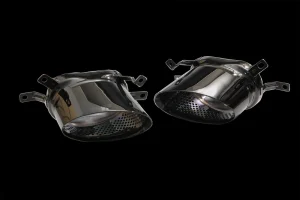 ปลายท่อโครมดำ AUDI A6 C7 iPE