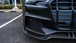 ลิ้นหน้า Carbon Fiber Audi A6 Allroad C8 ทรง Karbel