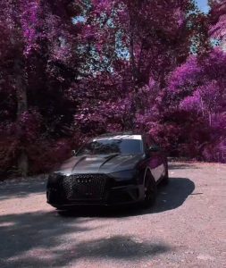 ฝากระโปรงหน้า Carbon Fiber Audi RS4 S4 A4 S-line B8.5 ทรง Karbel S-Line ปี 2013-2016