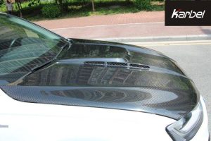 ฝากระโปรงหน้า Carbon Fiber Audi RS4 S4 A4 S-line B8.5 ทรง Karbel S-Line ปี 2013-2016