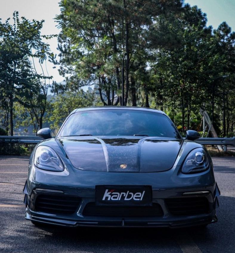ฝากระโปรงหน้า Carbon Fiber Porsche 981 991 718 ทรง Karbel