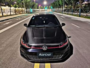 ฝากระโปรงหน้า Carbon Fiber Volkswagen Golf/GTI/Golf R MK7.5 MK7 ทรง Karbel