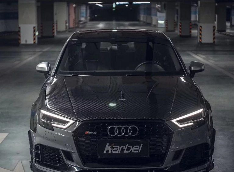 前引擎盖 Carbon Fiber Audi RS3 S3 A3 8V/8V.5 款式 Karbel V2