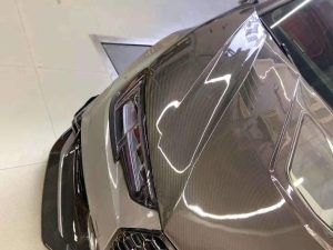 ฝากระโปรงหน้า Carbon Fiber Audi RS4 S4 A4 B9 / B9.5 ทรง Karbel ปี 2017-ON