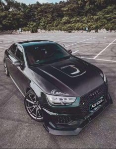ฝากระโปรงหน้า Carbon Fiber Audi RS4 S4 A4 B9 / B9.5 ทรง Karbel ปี 2017-ON
