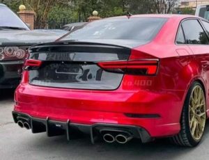 ฝากระโปรงท้าย Carbon Fiber Audi RS3 S3 A3 8V 8V.5 ทรง Karbel