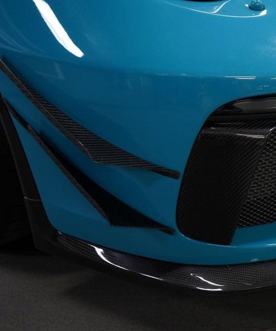 กันชน Carbon Fiber Porsche 911 991.2 GT3 ทรง Karbel (Front Bumper Canards)