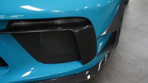 กันชน Carbon Fiber Porsche 911 991.2 GT3 ทรง Karbel (Front Bumper Upper Valences)
