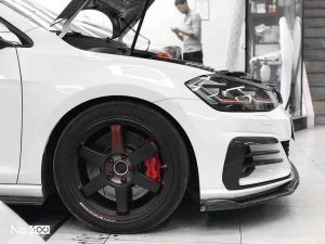 ชิ้นตกแต่งคาร์บอน Carbon Fiber Volkswagen Golf GTI MK7.5 ทรง Karbel