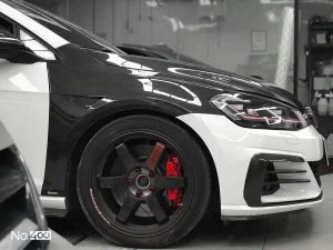 ชิ้นตกแต่งคาร์บอน Carbon Fiber Volkswagen Golf GTI MK7.5 ทรง Karbel