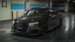 ซุ้มล้อ-แก้มข้าง Carbon Fiber Audi S3 A3 RS3 8V.5 ทรง Karbel ปี 2015-2020