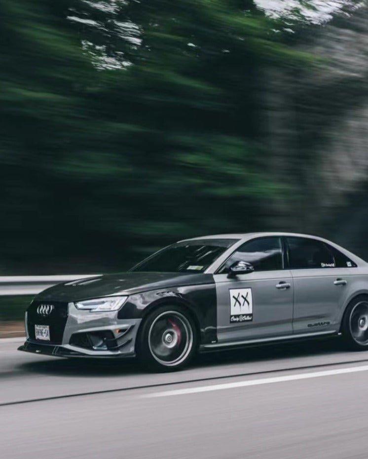 ซุ้มล้อ-แก้มข้าง Carbon Fiber Audi S4 A4 B9 S4 A4 B9.5 ทรง Karbel ปี 2017-2019