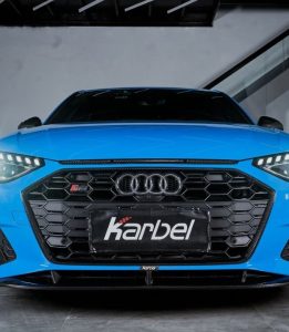 กระจังหน้า Carbon Fiber Audi S4 A4 S Line B9.5 ทรง Karbel S-Line Dry Carbon