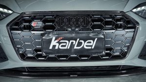 กระจังหน้า Carbon Fiber Audi S5 A5 S-bumper B9.5 ทรง Karbel กันชน S ปี 2020-2025