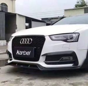 ลิ้นหน้า Carbon Fiber Audi A5 S Line S5 B8.5 ทรง Karbel S-Line